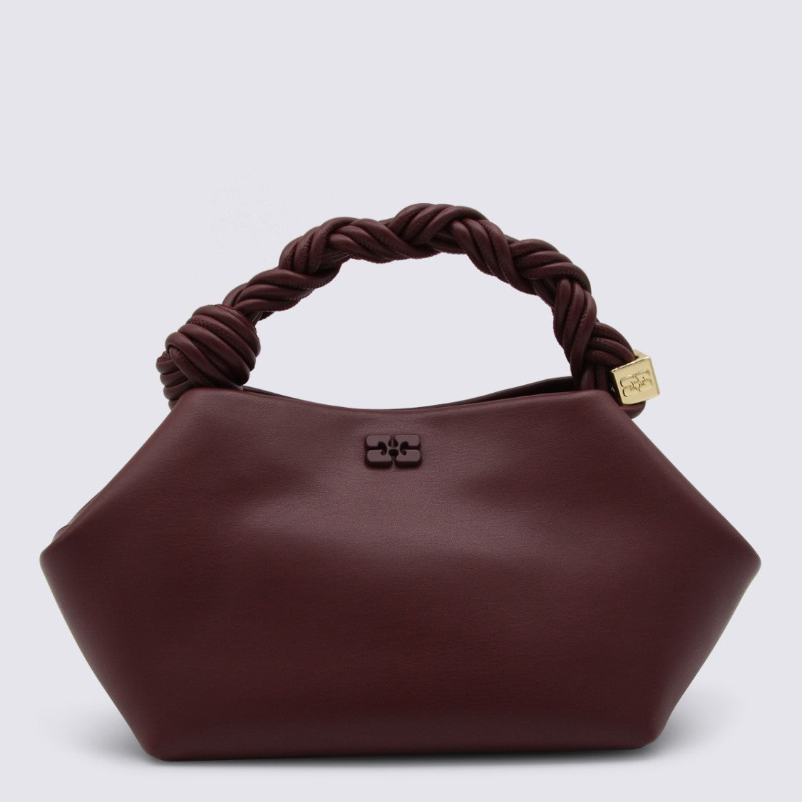 Ganni Burgundy Top Handle Bag