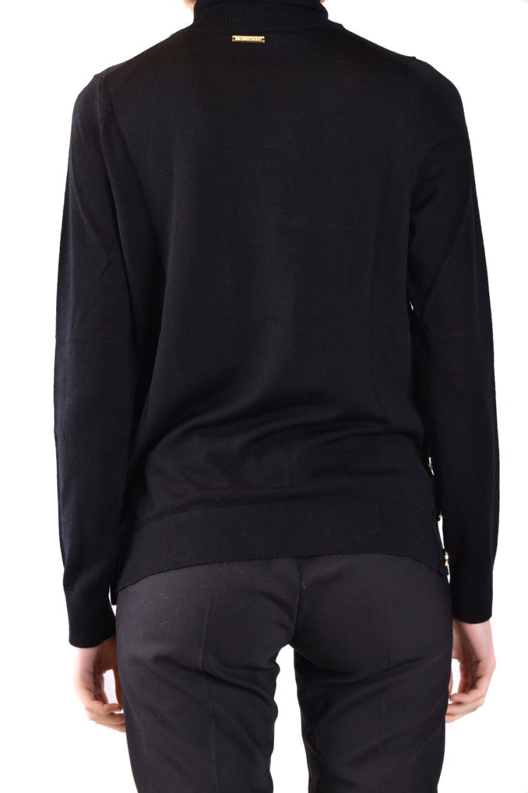 Michael Kors Black Classic Turtleneck Wool Winter Sweater