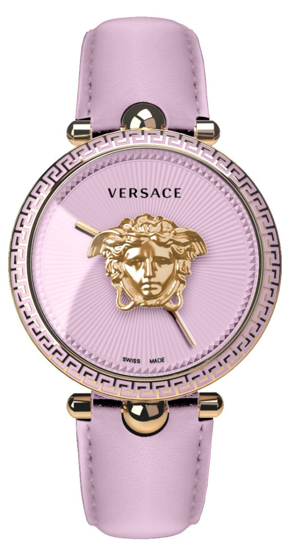 Versace Rose-Gold Palazzo Empire Analog Watch With Pink Dial