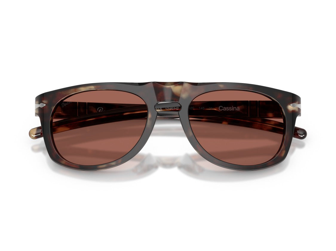 Persol Silver 0Po3401s Tortoiseshell Acetate Sunglasses