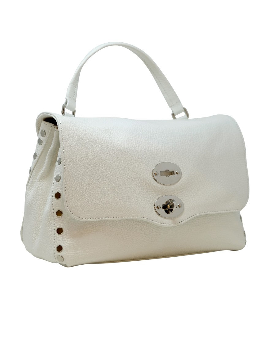 Zanellato White Postina Daily S Giorno S Leather Handbag
