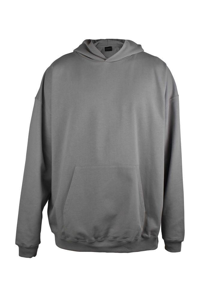 Balenciaga Grey Cotton Hooded Sweatshirt