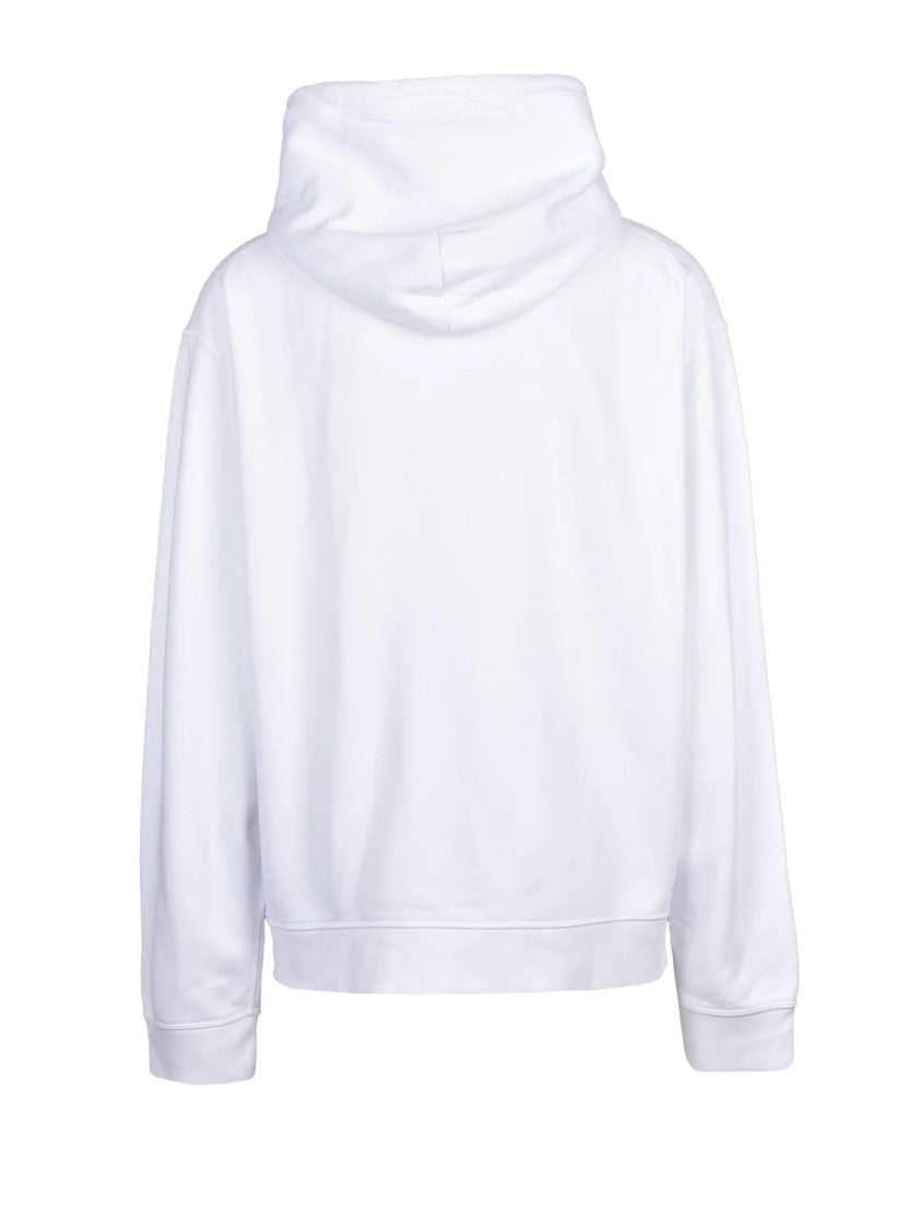 Dsquared2 White Hooded Clean Design Cotton Sweatshirt