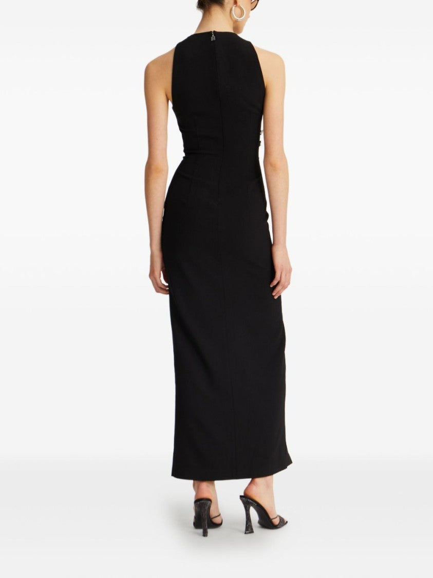 Rotate Form-Fitting Long Dress With High Neckline