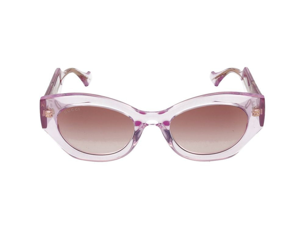 Gucci Pink Oversized Cat-Eye Sunglasses