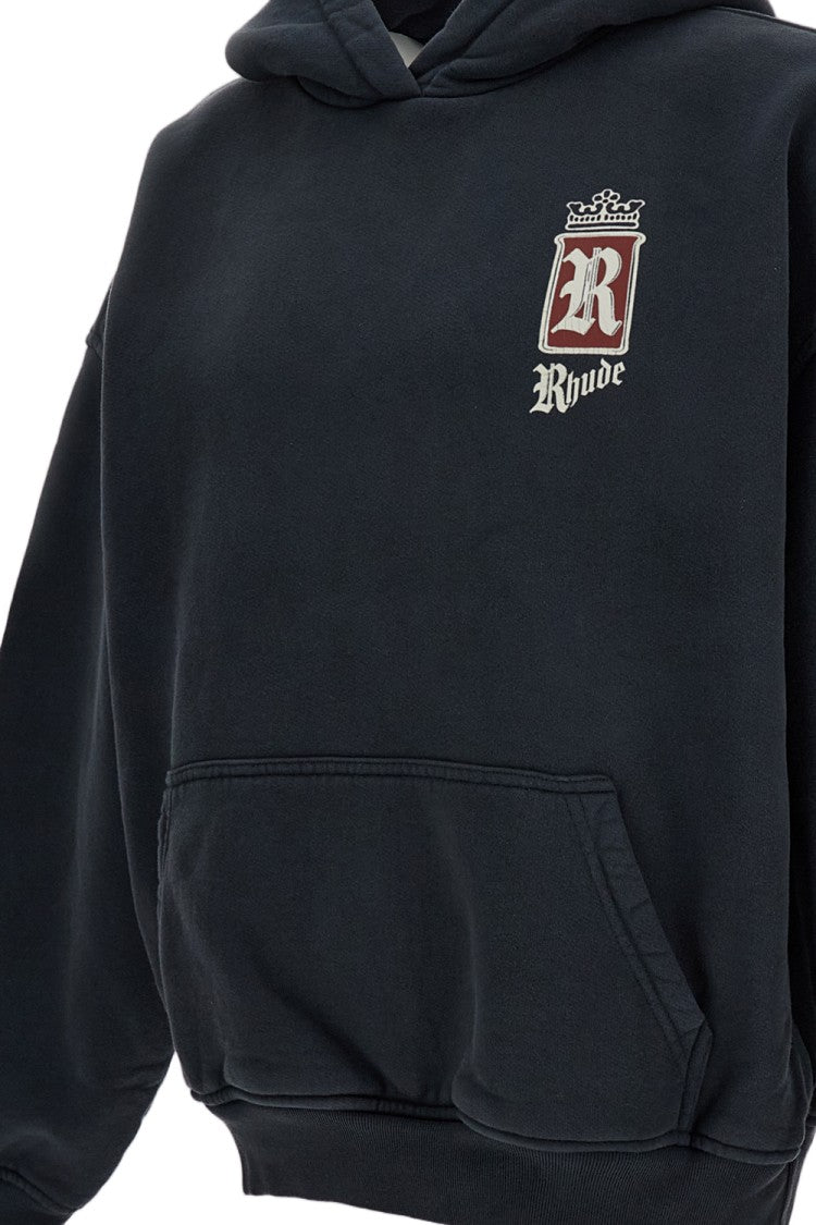 Rhude Black Fumar 91 Cotton Hoodie