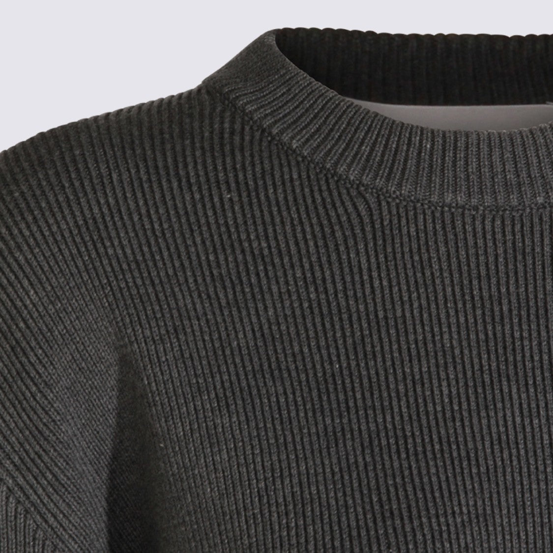 Golden Goose Textured Knit Sweater With Contrasting Back Detail