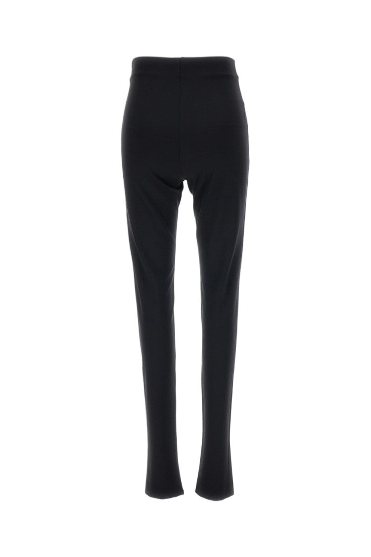 The Andamane Black New Holla Zipped Stretch Leggings