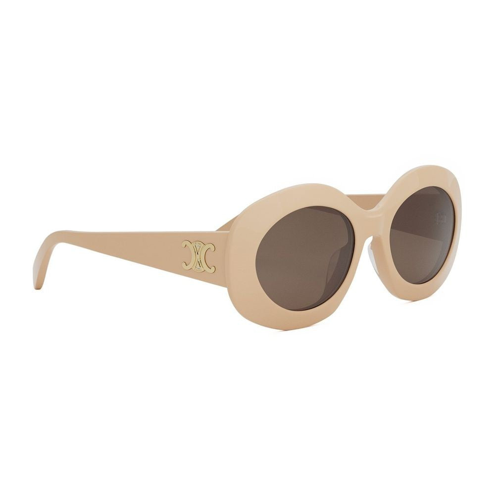 Celine Triomphe Beveled Oval Sunglasses