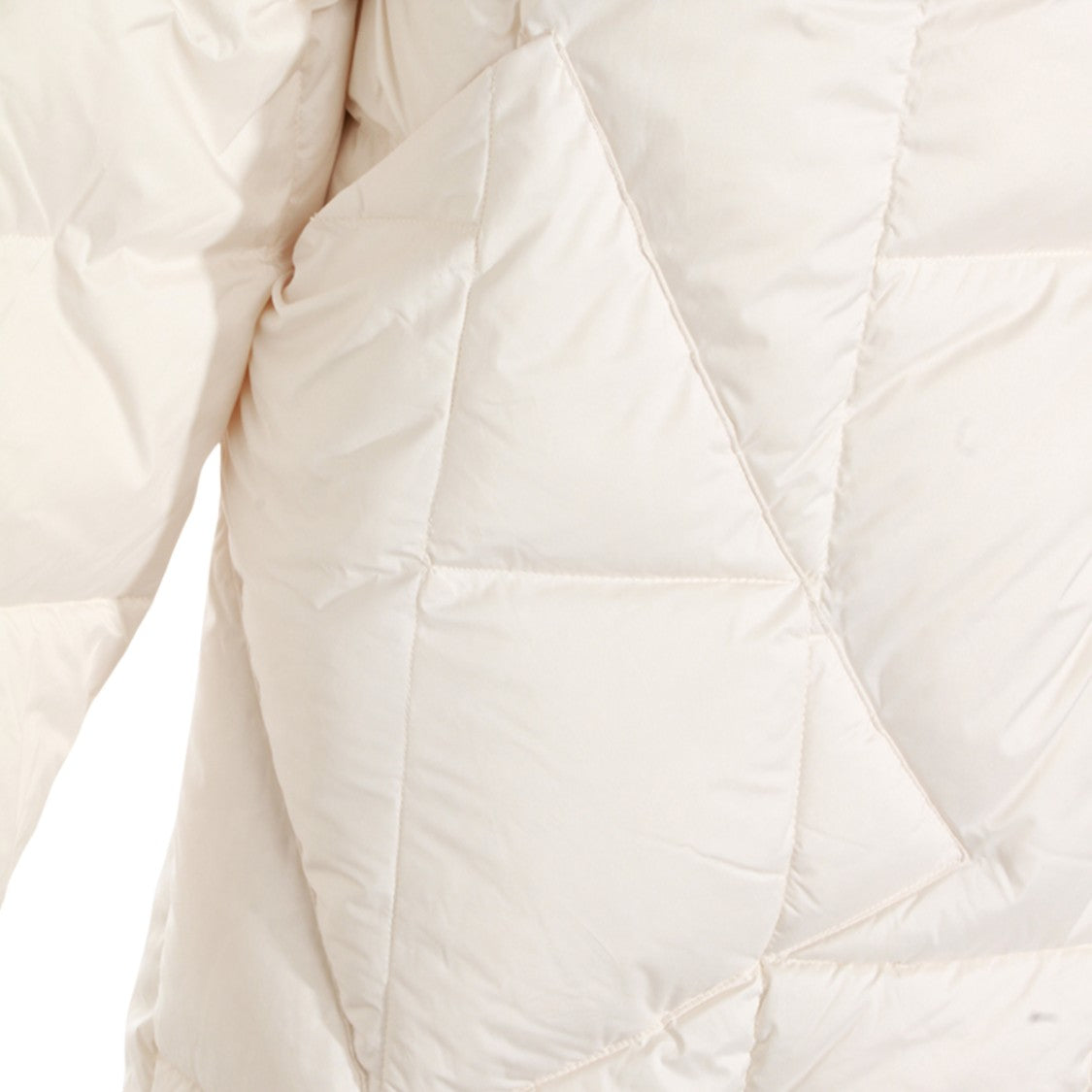 Add Quilted Wrap Coat With High Collar