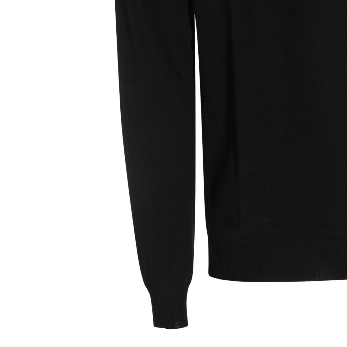 Zanone Fine-Knit Long-Sleeve Sweater With Ribbed Cuffs