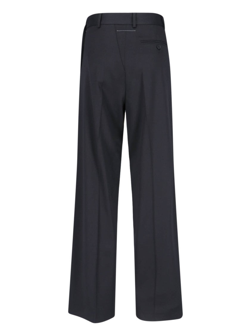 Mm6 By Maison Margiela Twist' Palazzo Pants – Black