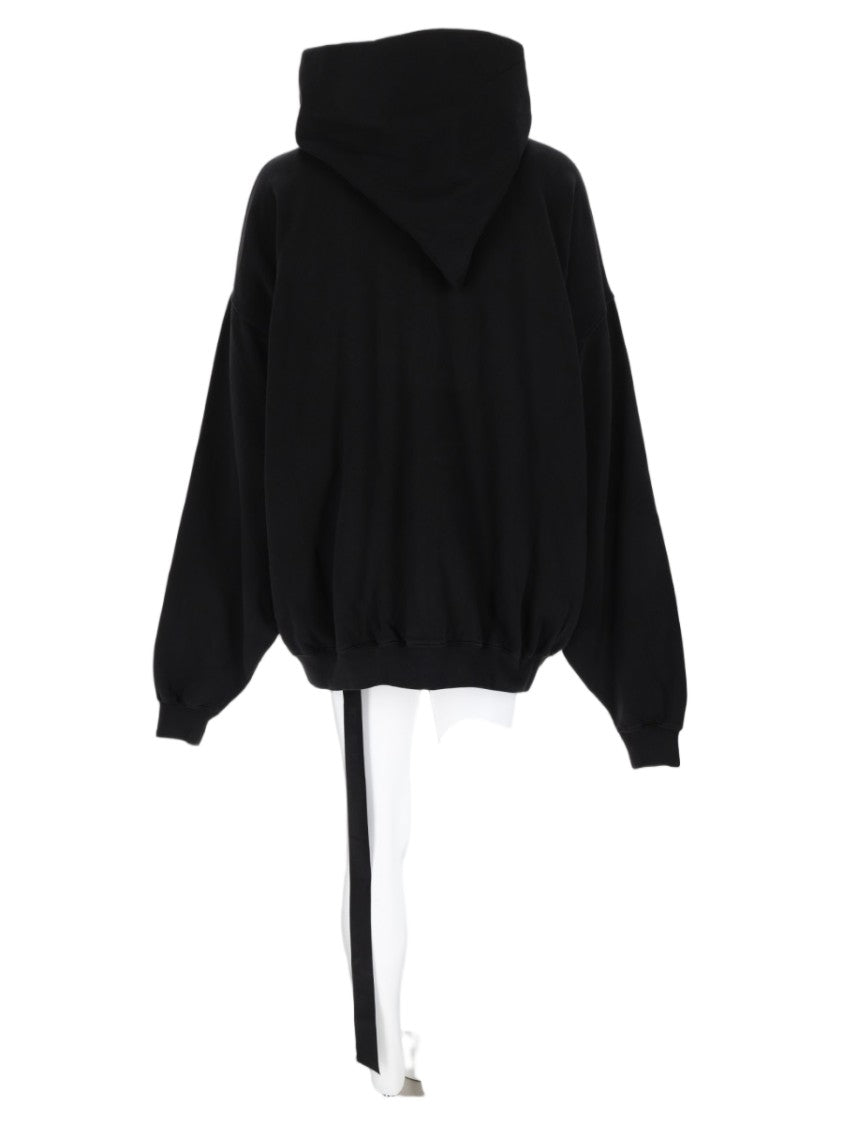 Drkshdw By Rick Owens Oversized Avant-Garde High Collar Cotton Sweatshirt