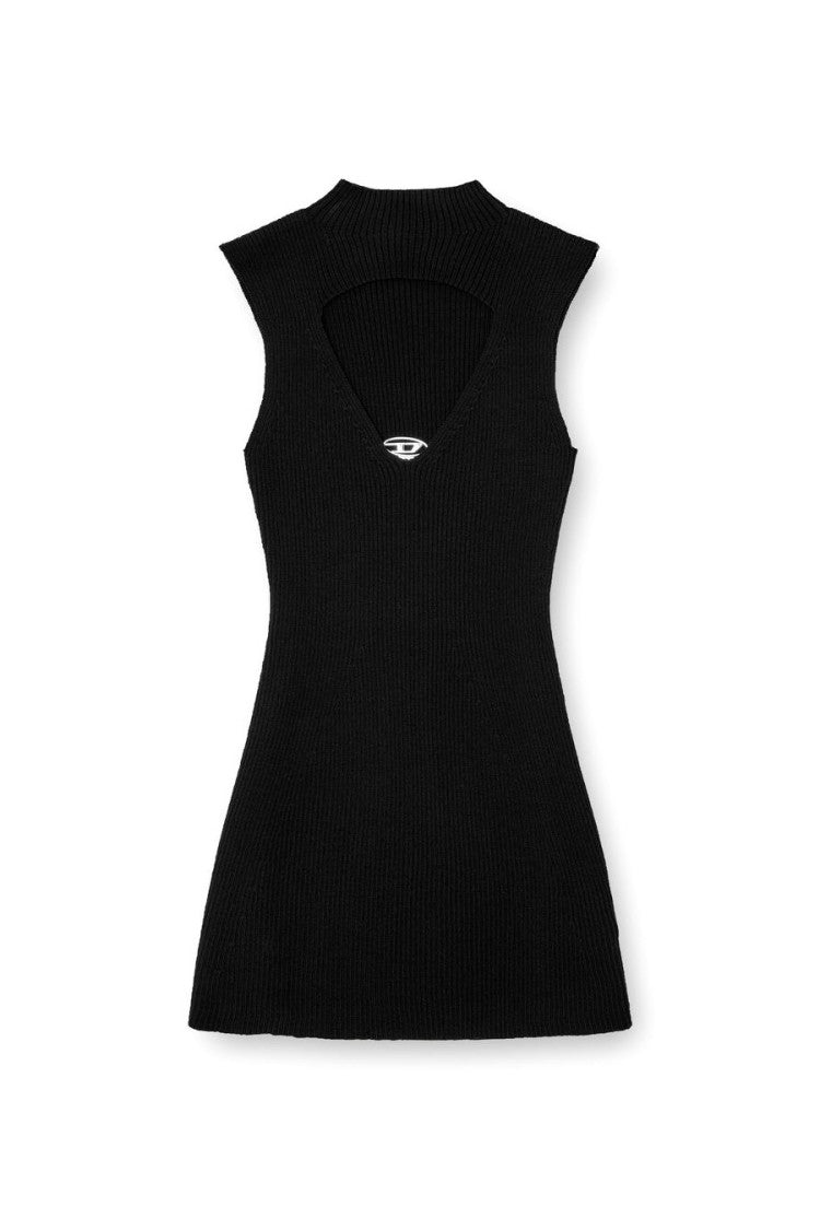 Diesel Black Crepe Mini Dress