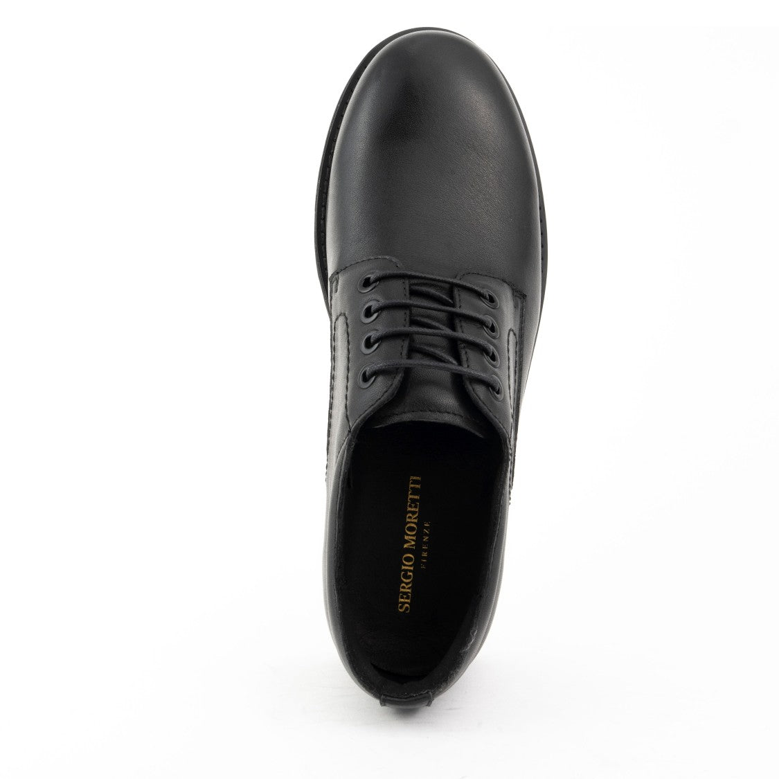 Sergio Moretti Classic Closed Formal Flats In Black