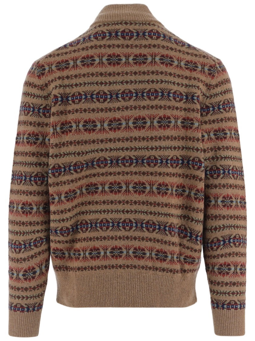Polo Ralph Lauren Multicolour Fair Isle Half-Zip Wool Sweater