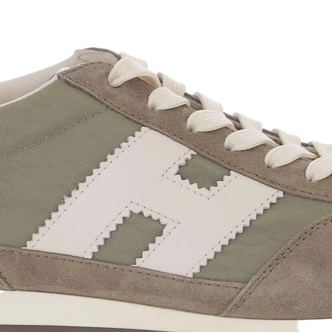 Hogan Low-Top Sneakers In Suede And Mesh With Memory Foam Insole