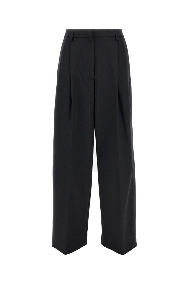 The Latest Black Tailored Wool Blend Trousers