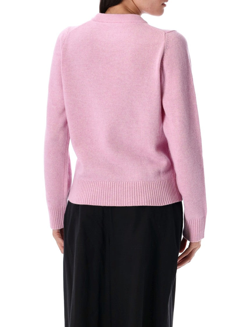 Ganni Pastel Pink Knit Sweater