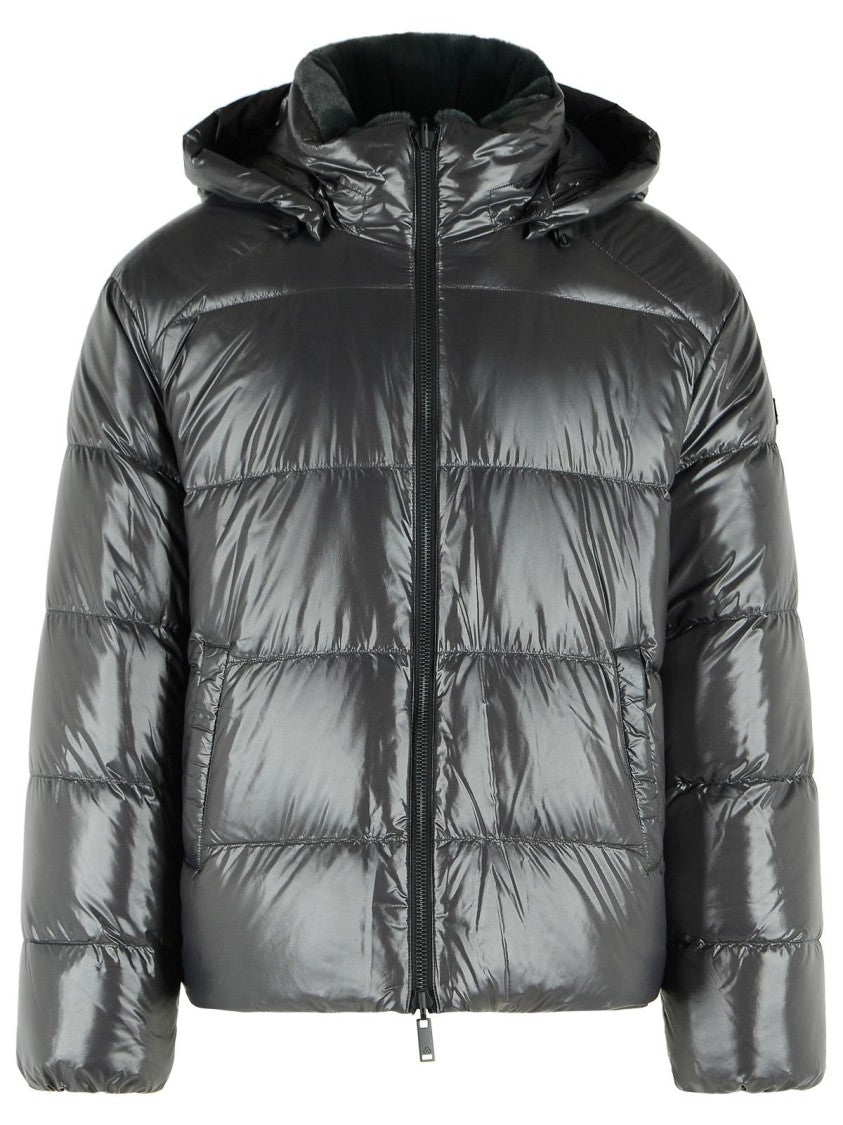 Moose Knuckles 'King' Reversible Grey Nylon And Polyester Down Jacket