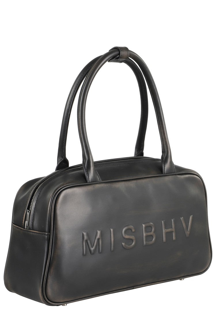 Misbhv Vintage-Inspired Shoulder Bag With Distressed Finish