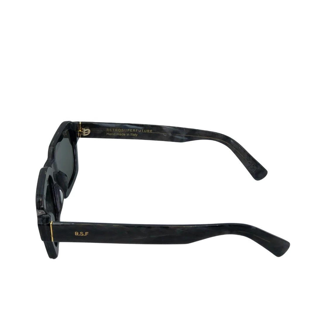 Retrosuperfuture Angular Sunglasses With Marble Gray Finish