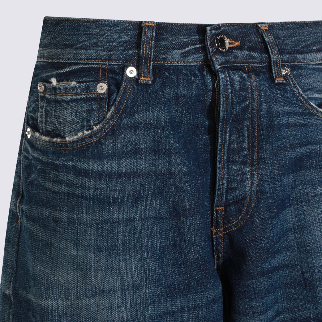 Haikure Wide-Leg Denim Jeans With Unique Reinforced Knee Patches