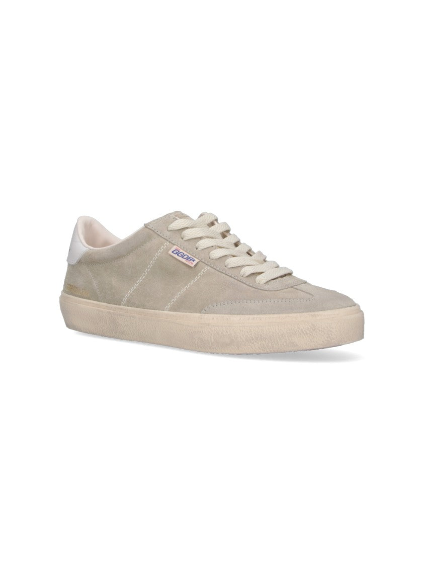 Golden Goose Gray Soulstar Suede Lace-Up Sneakers