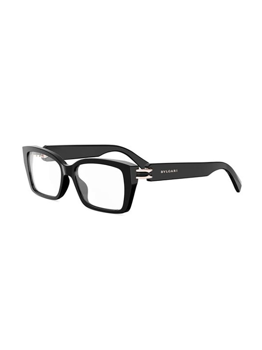 Bulgari Black Bv50068i Rectangular Metallic Eyeglasses