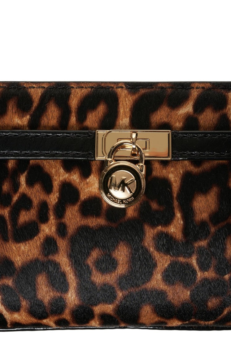 Michael Kors Animal Print Clutch With Magnetic Closure