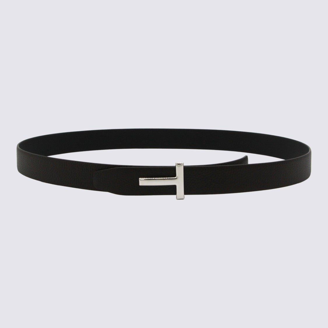 Tom Ford Brown Leather Reversible Belt