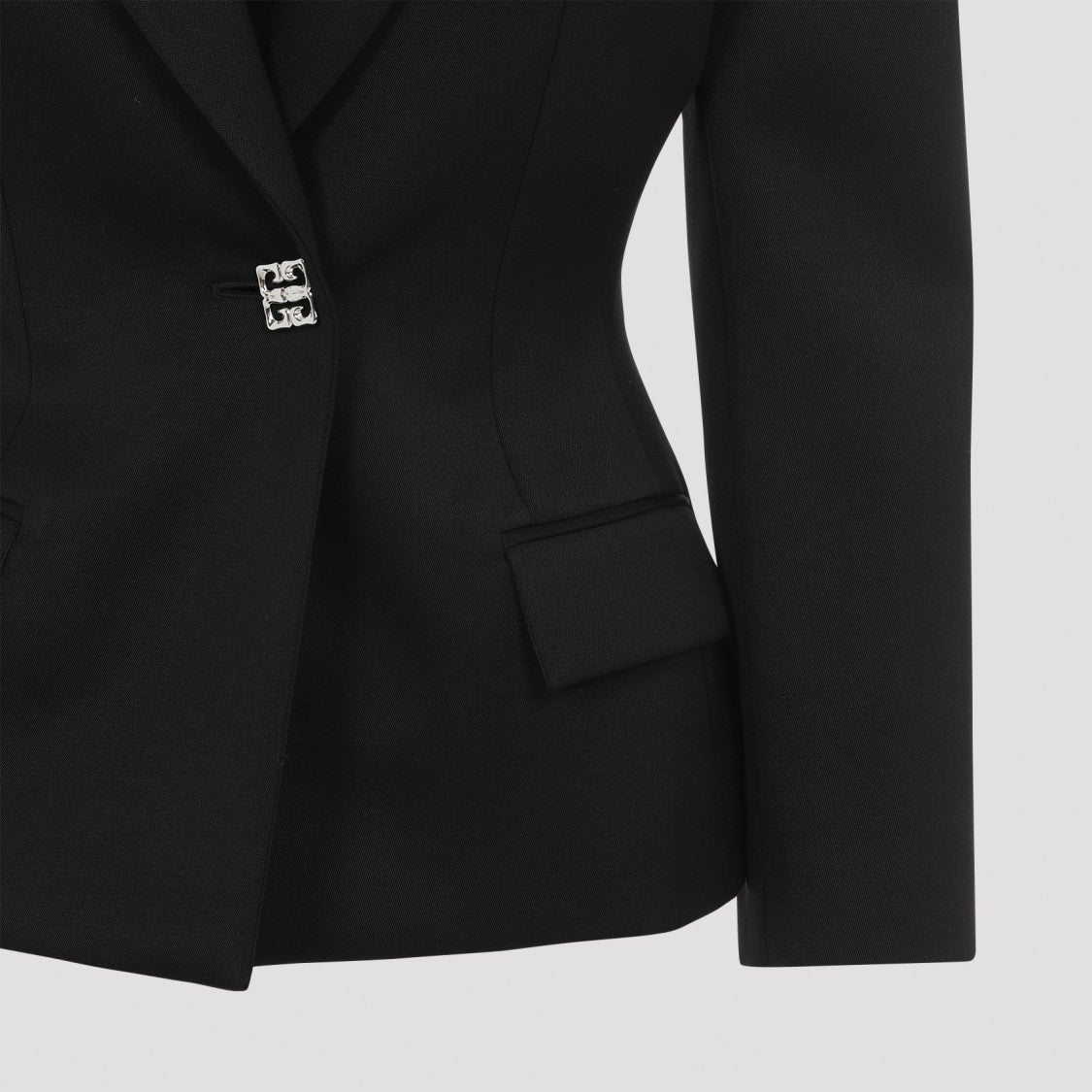Givenchy Structured Black Virgin Wool Jacket