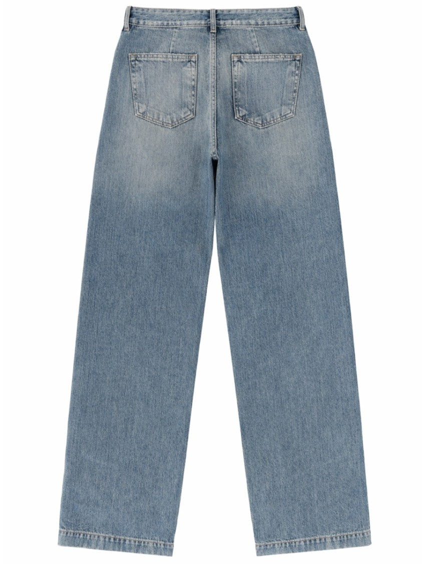 Drkshdw By Rick Owens Neutrals Geth Faded Wide-Leg Jeans