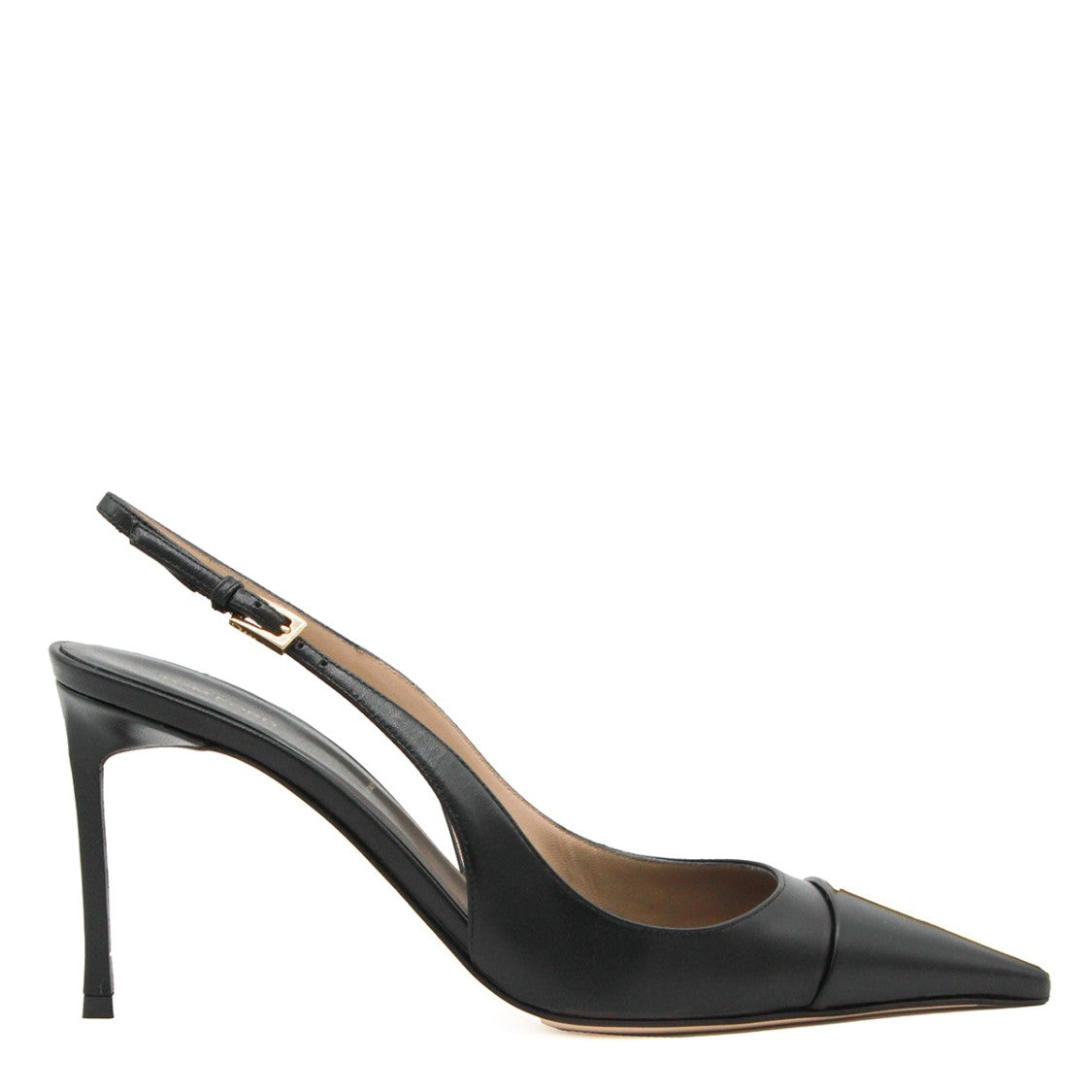 Tom Ford Black Leather Buckle Pumps