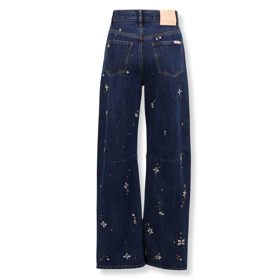 Self-Portrait Classic Blue Denim Jeans With Traditional Fit