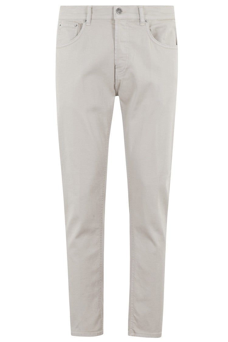 Dondup Carrot Leg Beige Jeans With Five-Pocket Design