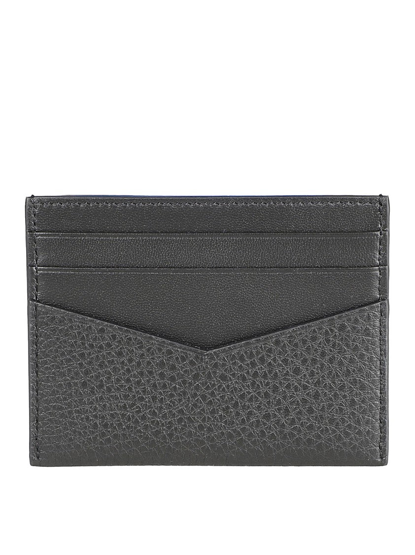 Givenchy Textured Black Hammered Leather Card Holder