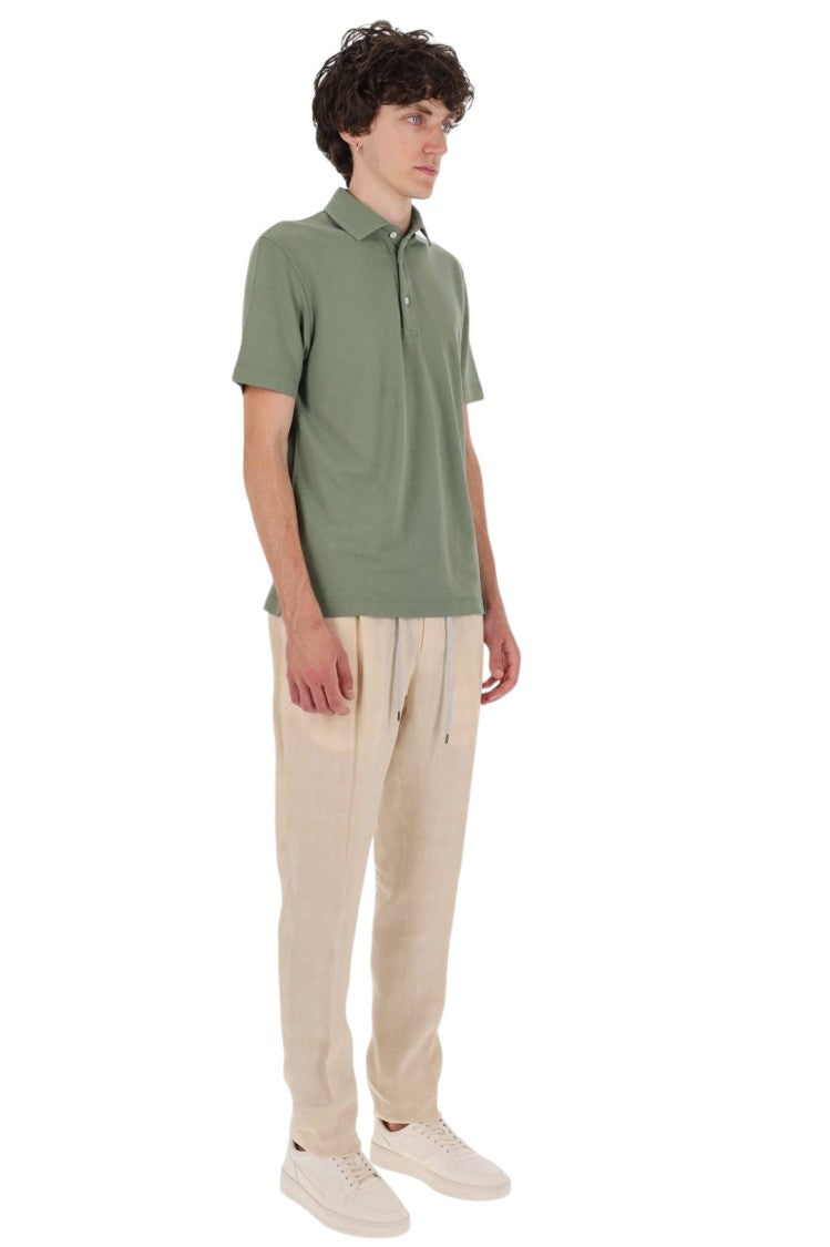 Drumohr Ice Cotton Polo Shirt