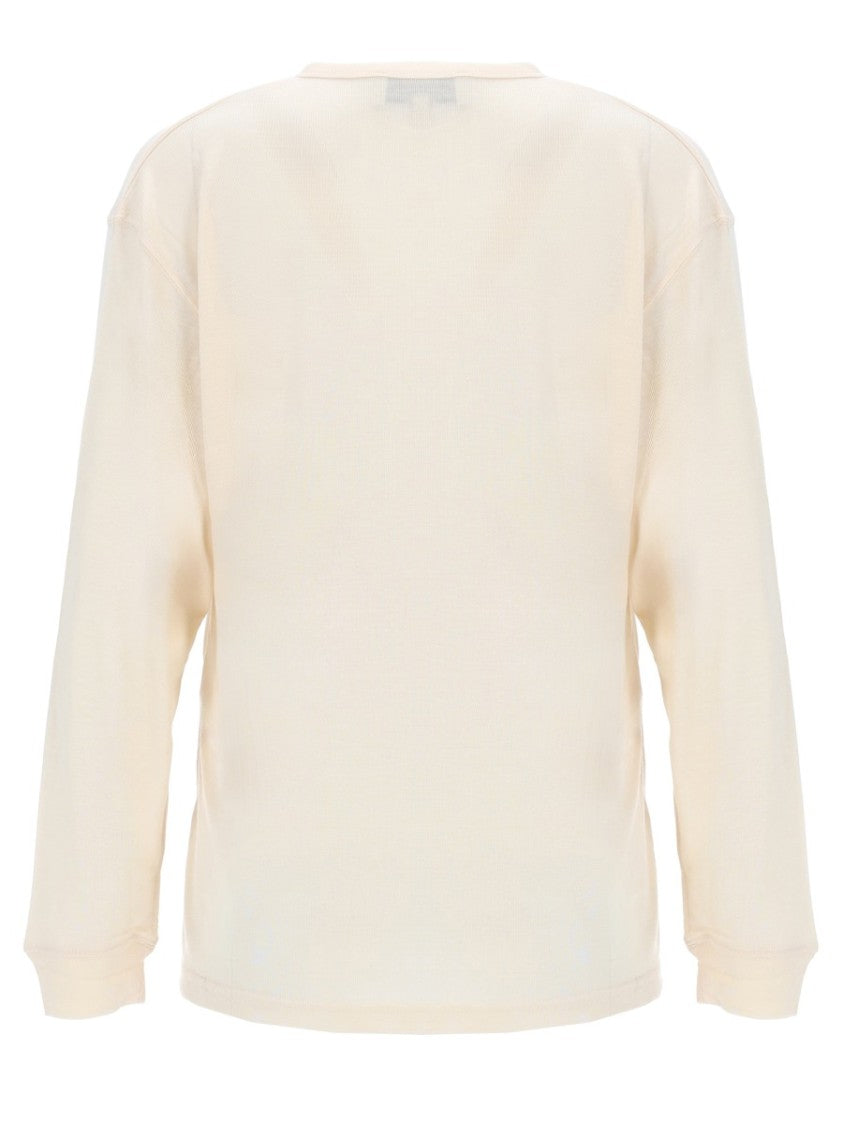 Studio Nicholson Rutas Henley Smooth Viscose Long-Sleeve T-Shirt