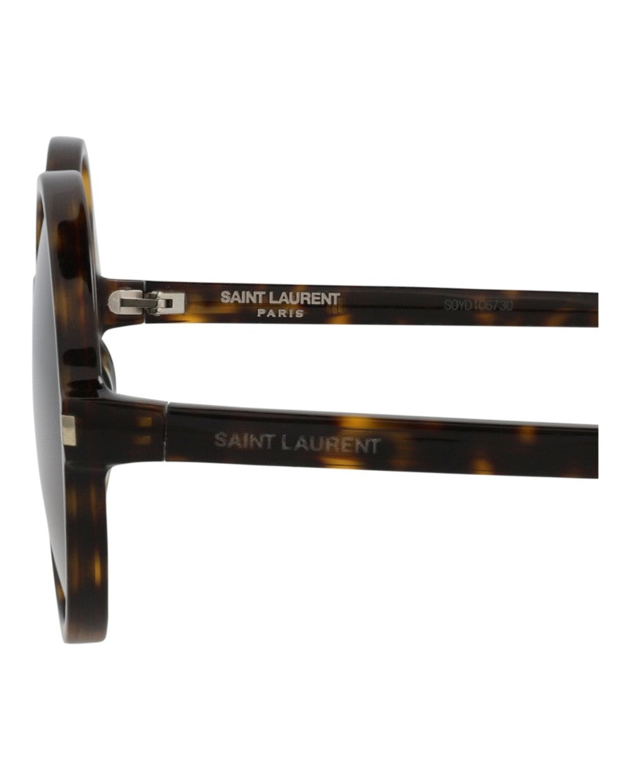 Saint Laurent Round-Frame Acetate Sunglasses