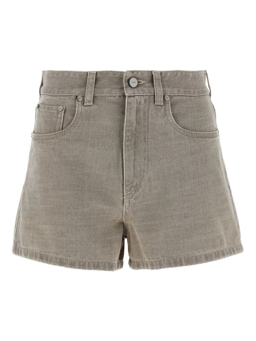 Fendi Tailored Brown Bermuda Shorts