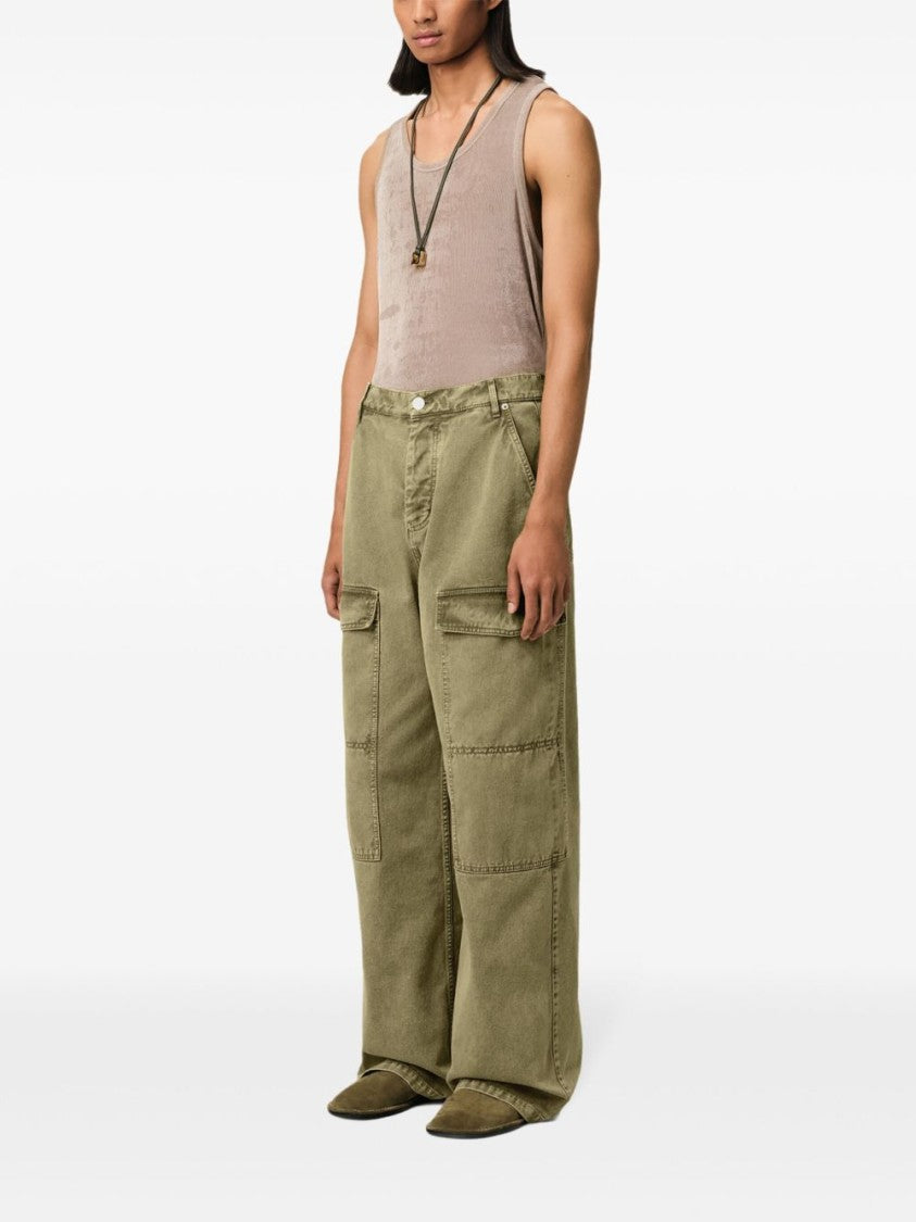 Ami Paris Silk And Nylon Blend Tailored Trousers