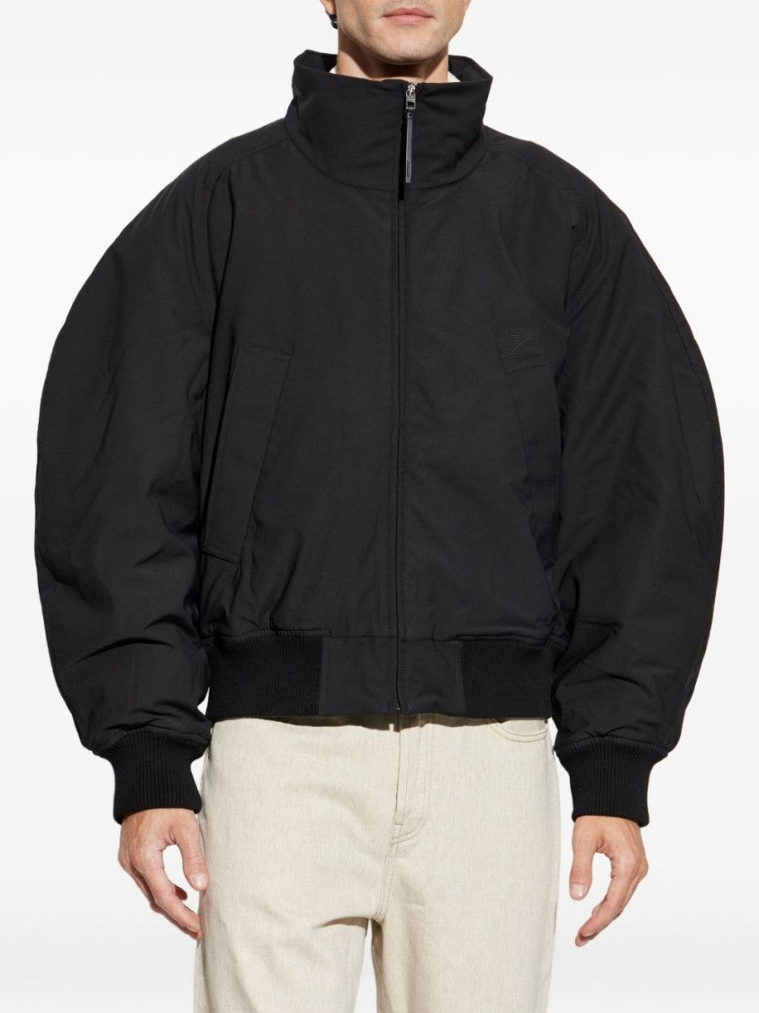 Jacquemus Voluminous Black Bomber Jacket