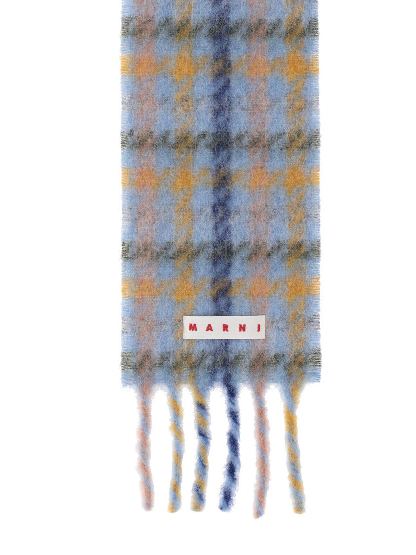 Marni Striped Logo Scarf – Multicolor