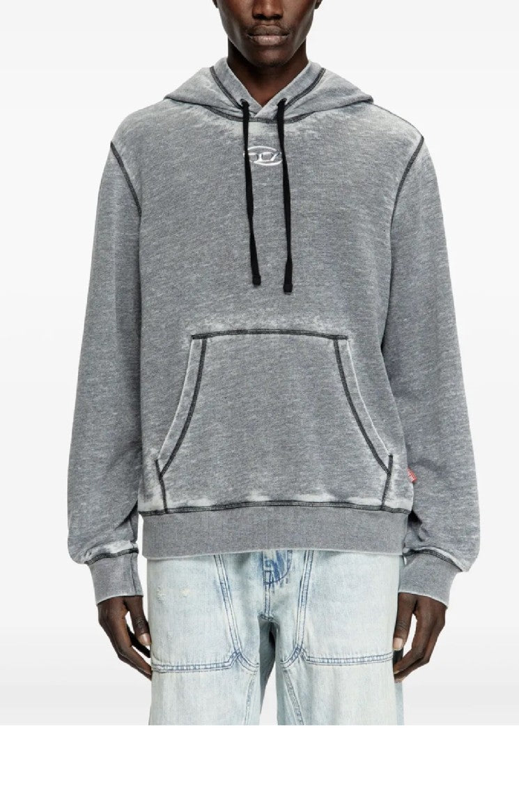 Diesel Relaxed Fit Grey Hoodie
