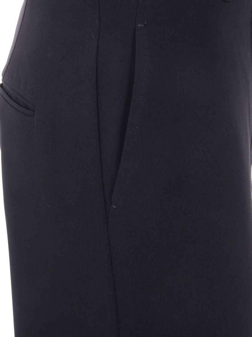 Max Mara Belted Wide-Leg Trousers With Design
