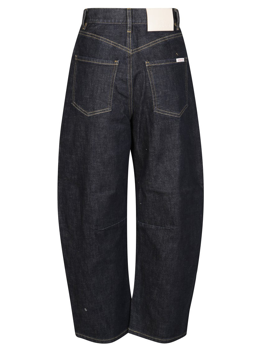 Self-Portrait Indigo Wide-Leg Denim Jeans With Classic Five-Pocket Design