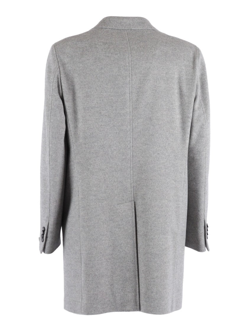 Breras Timeless Long Wool Coat With Tailored Fit