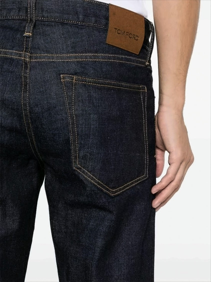 Tom Ford Straight-Leg Indigo Wash Denim Pants