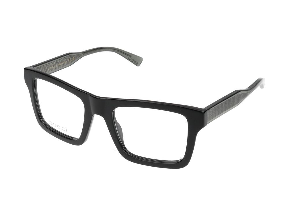 Gucci Eyeglasses Gg2070o 001 Black Grey Transparen 53/21/145